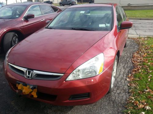 2007 honda accord ex-l v6 fully loaded only 76.5k leather roof navi etc