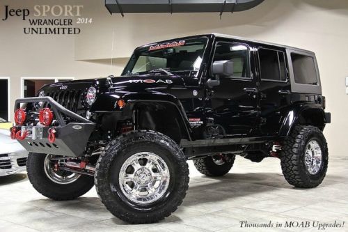 2014 jeep wrangler unlimited sport moab industries xd wheels winch lifted loaded