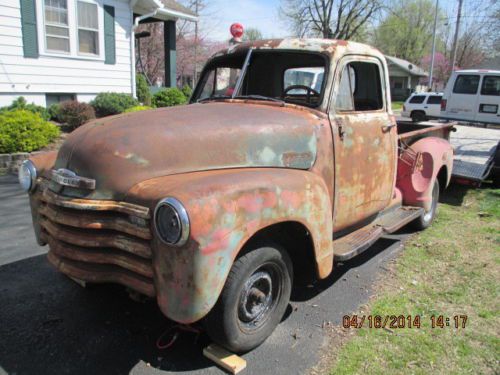 1953 chevrolet 3100 truck short bed, builder, restore, rat rod, patina