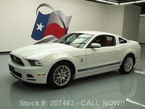 2014 ford mustang v6 pony pkg auto leather shaker 17k!! texas direct auto