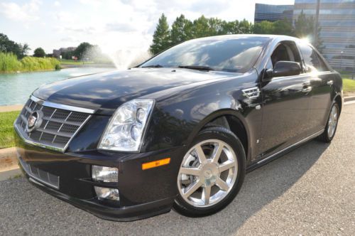 2009 cadillac sts awd,1sb lux/navi/roof/salvage/rebuilt/no accidents/no reserve