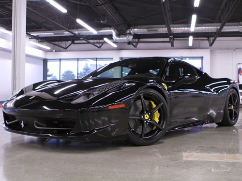 2011 ferrari 458 italia all black only 4k miles lowered