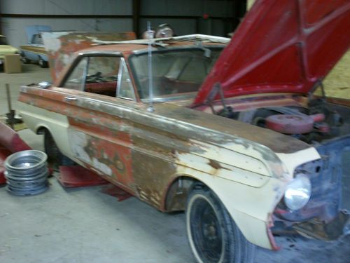 64 ford falcon hardtop - factory red/red, bucket seat/console car - builder