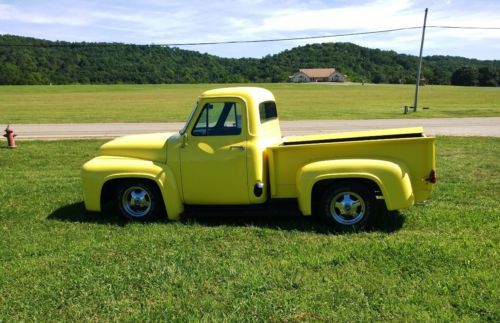 1953 original ford yellow pick up truck solid steel gm sub frame disc brakes