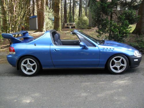 Purchase Used 1993 Honda Del Sol Electric Blue 140k Miles In Portland Oregon United States