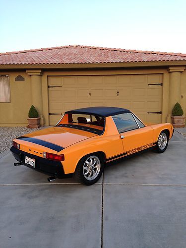 1973 porsche 914/california car/2 owner/matching #'s/original signal orange