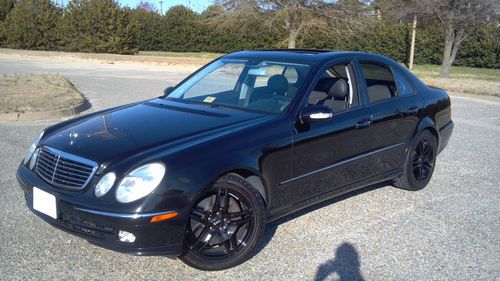 2005 mercedes-benz e500 4matic black on black 93k