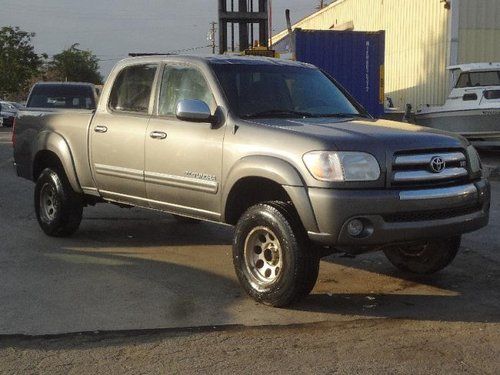 2005 toyota tundra sr5 double cab 4wd damaged salvage runs! priced to sell l@@k!
