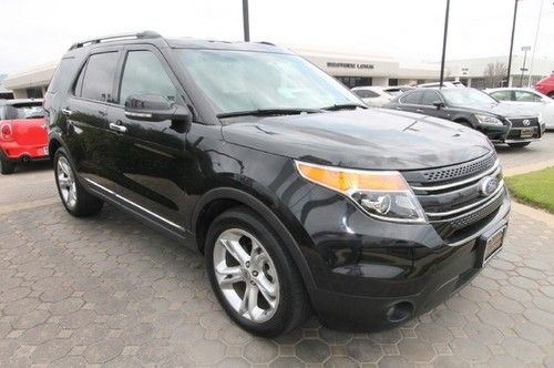 11 limited black gray leather 27k miles we finance texas 3rd row fwd suv
