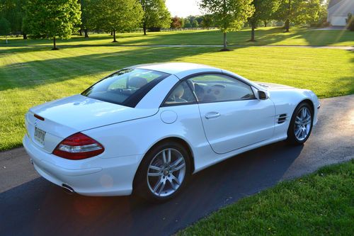 2008 mercedes sl550r converbible white/w tan interior immaculate condition