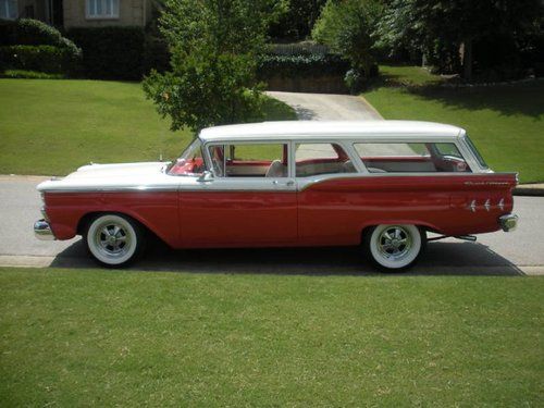 1959 ford 2 door ranch wagon nomad restomod protouring hot rod touring