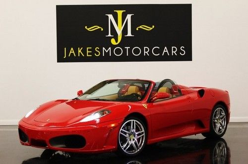 2007 f430 spider f1, red/tan, only 3900 miles, power warranty, highly optioned!!