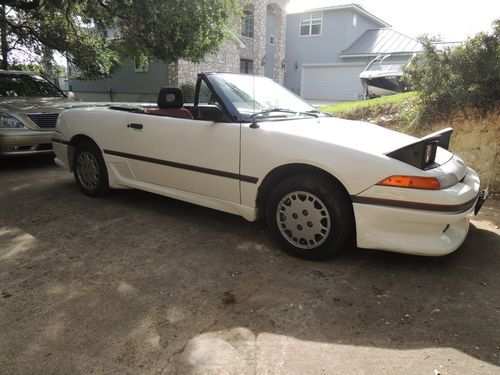 1991 mercury capri convertible automatic white 55k miles hard top