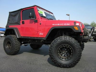 2006 jeep wrangler rubicon 4x4 lifted suv-long travel suspension-very low miles!
