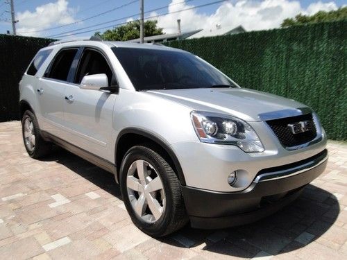2012 gmc acadia quad captains chairs leather backup cam cruise power pkg clean
