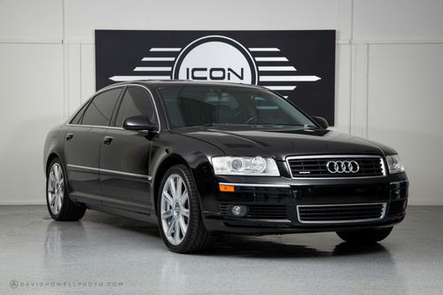 2005 audi a8l quattro w12 wheels/custom exhaust/black on black/clean carfax!!!