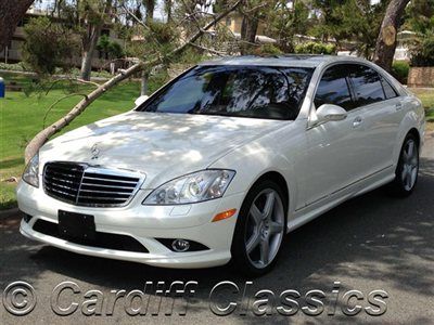 09 s550 amg-special edition diamond white-back up camera*1owner california car*