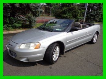 2002 chrysler sebring convertable v-6 auto clean carfax leather no reserve