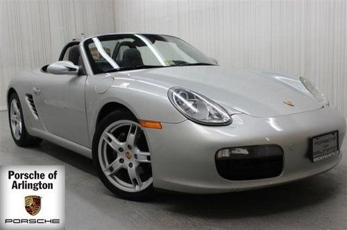 Silver boxster bose audio leather convertible 5 speed