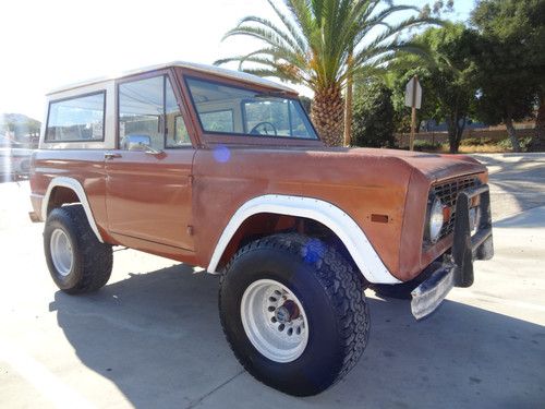 77 ford bronco 4x4 suv 4.9l 302 v8 youngtimer removable top off road truck