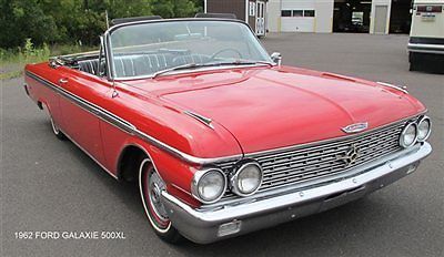 62 500 xl low miles 2 dr convertible 352 v8 red automatic rust free