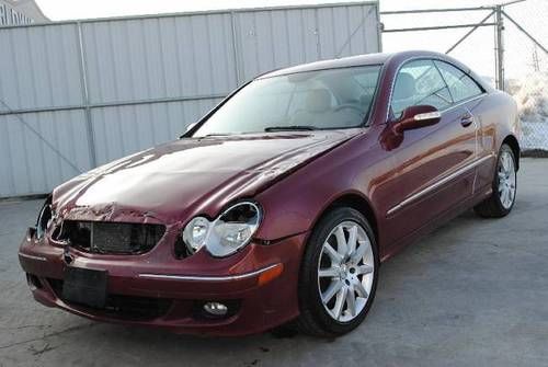 2007 mercedes-benz clk350 coupe damaged salvage runs!! loaded only 25k miles!!