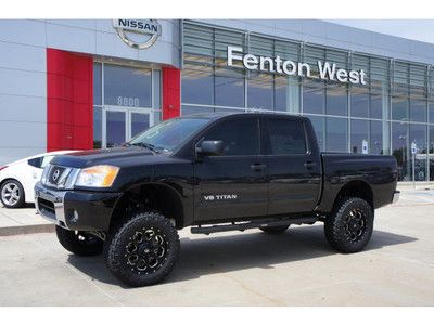 2012 nissan titan 4x4 sv black out edition lifted no reserve!