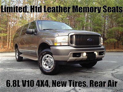 Limited heated leather memory seats rear air new tires 6.8l v10 4x4 clean carfax