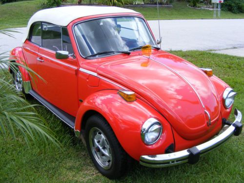 Volkswagen : super beetle - classic convertible karmann model fuel injected