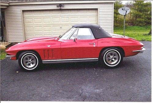 Red, restored 1965 corvette