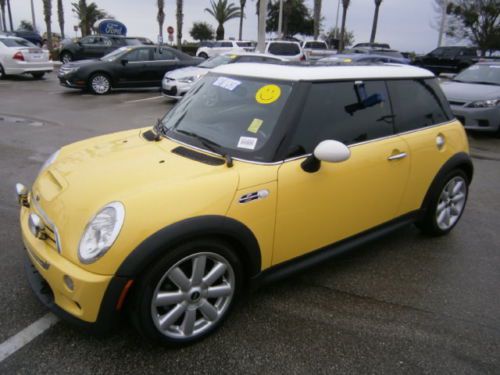 2003 mini cooper s 1.6l 4cyl.fwd leather moonroof harman/kardon clean carfax