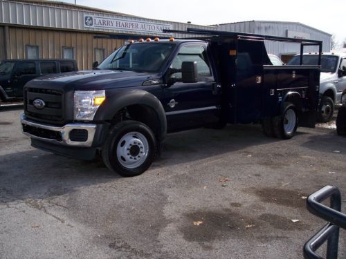 2011 ford f550 2 wheel drive with 12 foot knaphiede utility bed