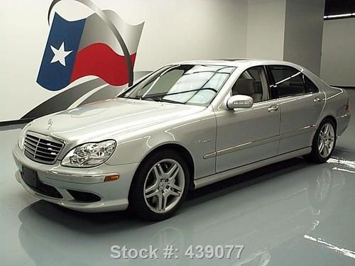 2005 mercedes-benz s55 amg sunroof nav supercharged 55k texas direct auto