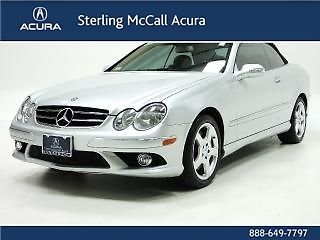 2007 mercedes clk550 convertible navigation leather wood ipod only 39k miles!