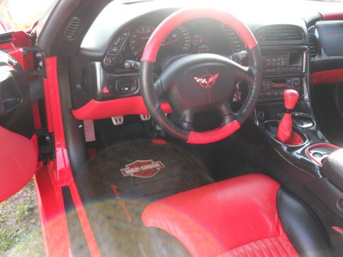 Red z06 corvette