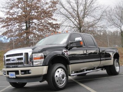 Ford f-450 2008 king ranch 6.4 diesel 4wd loaded nav roof new tires a+