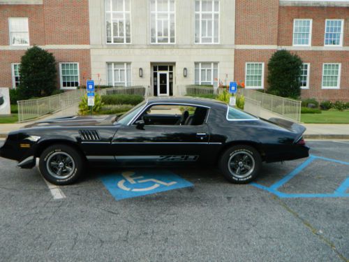 1979 chevrolet camaro z28, black on black, matching numbers