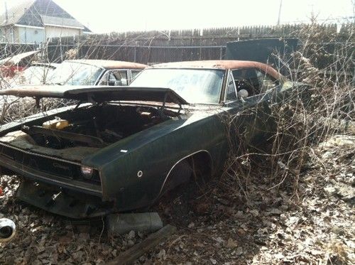 1968 dodge charger r/t 426 hemi column shift 8 3/4 theft recovery no reserve wow