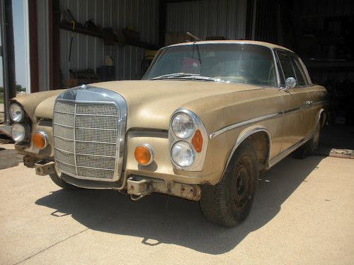 1967 250se coupe, w111, power windows, power sunroof, automatic, with parts car