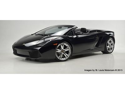 2008 lamborghini gallardo spyder nero factory authorized dealer sold by us new!