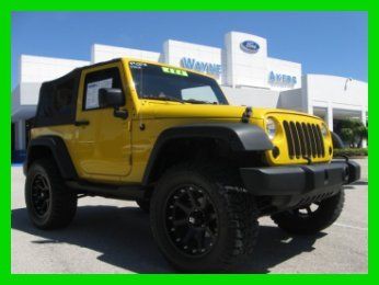 09 yellow lifted convertible 3.8l v6 4wd suv *mickey thompson tires *xd alloys