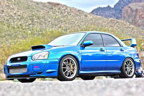 2004 subaru impreza wrx sti gt3076r turbo volk wheels fmic 78k miles see video