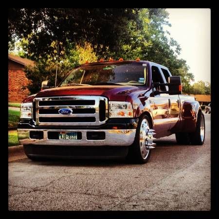 1999 F350 Dually lowered on 24s, image 1.