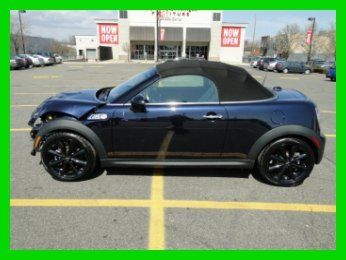 2013 mini roadster cooper s turbo 1.6l manual convertible repairable rebuilder