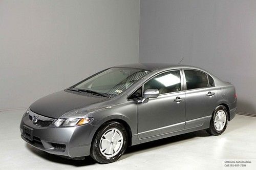 2010 honda civic hybrid navigation 45mpg leather auto 38k miles clean warrnty