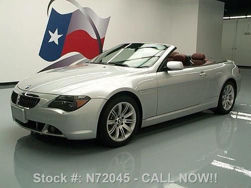 2006 bmw 650i convertible 6-spd heated leather nav 70k texas direct auto