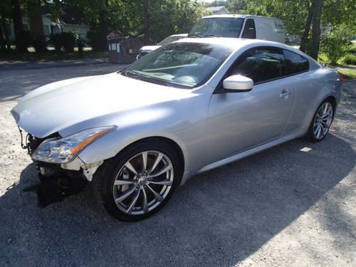 2008 infiniti g37s, salvage, damaged, sport, wrecked, navigation, leather
