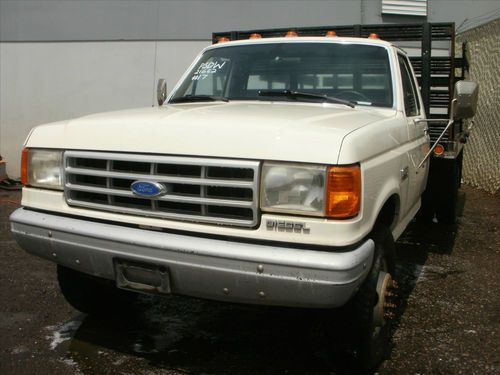 1991 ford f-450 super duty stake bed truck, asset # 21652