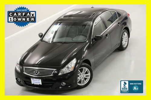 7-day *no reserve* '11 g25x awd 27mpg xenon back-up full warranty 1-owner carfax