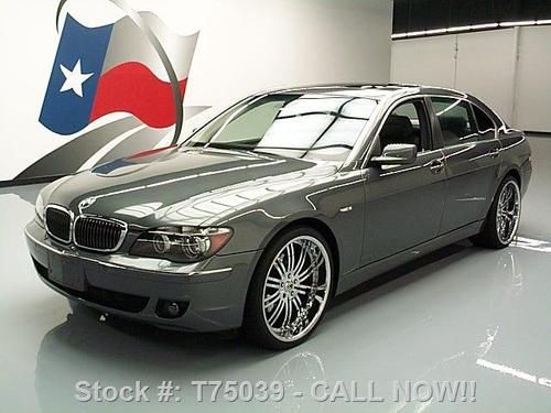 2007 bmw 750li lux seating sunroof nav xenons 22's 84k texas direct auto